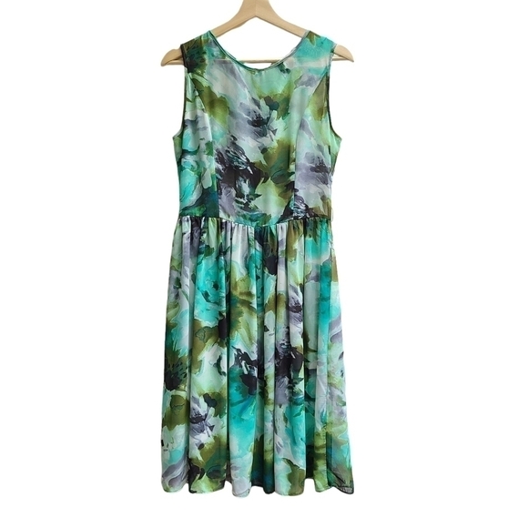 Isaac Mizrahi Sheer Floral Dress - Picture 1 of 7